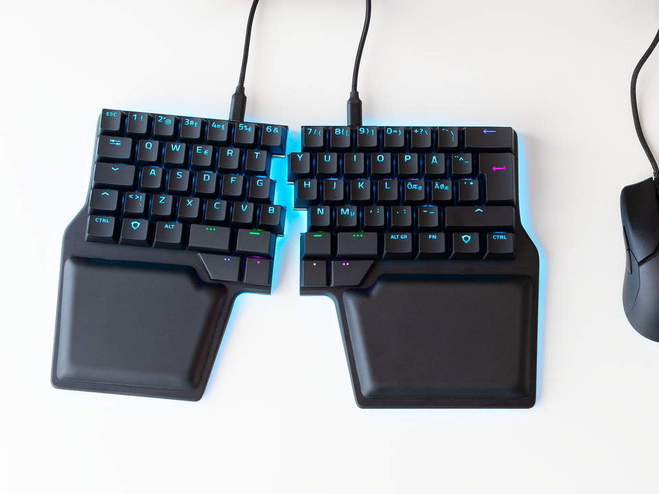 Split keyboards give your hands a break but reduce typing flexibility