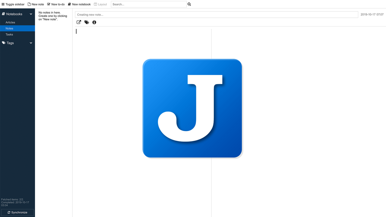 Review Joplin notetaking app