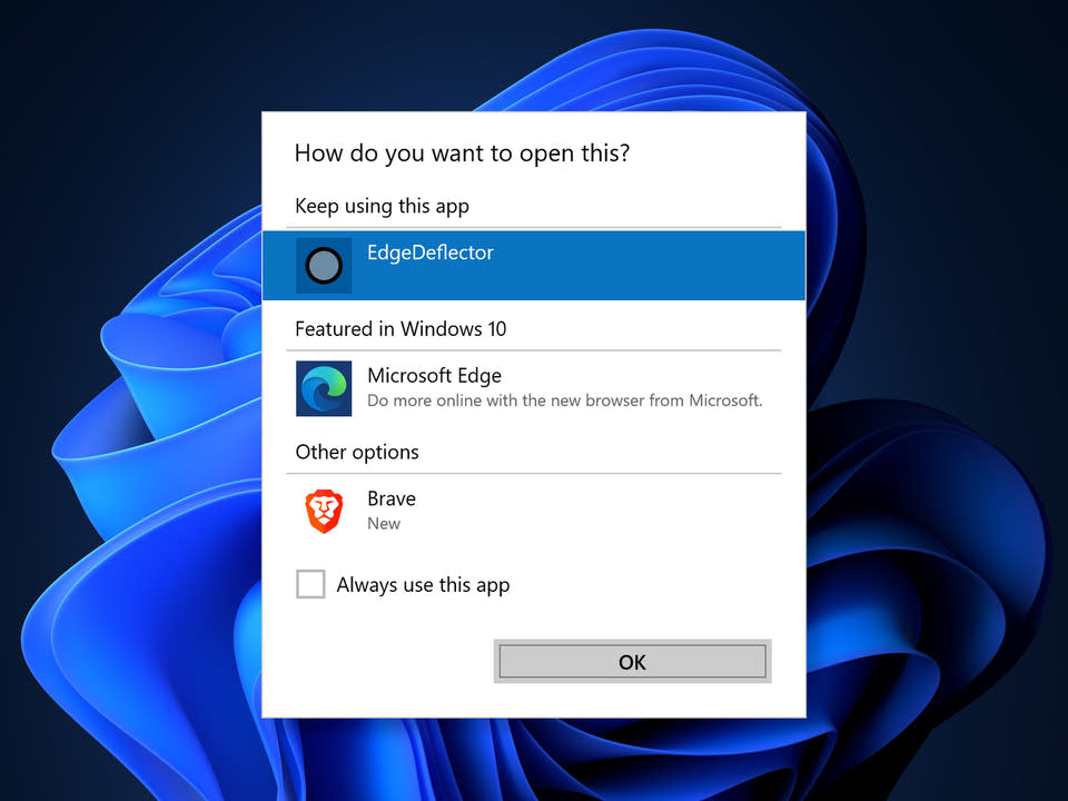 Where does Microsoft Edge want to go?