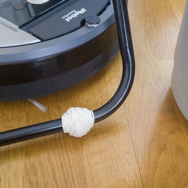 How to stop a robot vacuum from getting stuck on the laundry rack