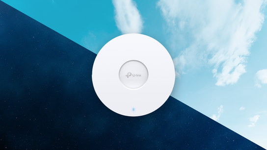 Night and day, an a TP-Link Wi-Fi access point.