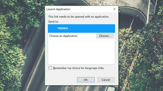 A dialog box prompting you to launch an application called TWINUI.