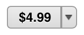 Purchase button in one of Apple’s media stores labeled with a price and nothing else.