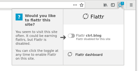 Non-allow-listed websites onboarding on Flattr