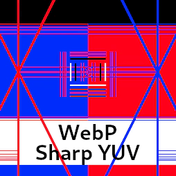 WebP with sharp YUV vs WebP encodings of the test image